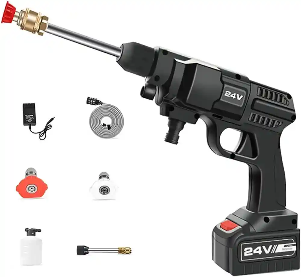 RECHARGEABLE CORDLESS HIGH PRESSURE CAR WASHER GUN
