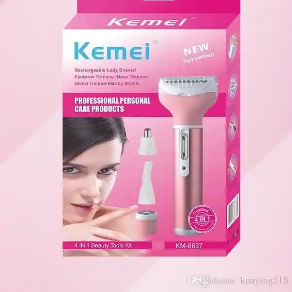 Kemei km -6637 Electric rechargeable trimmer(for women)