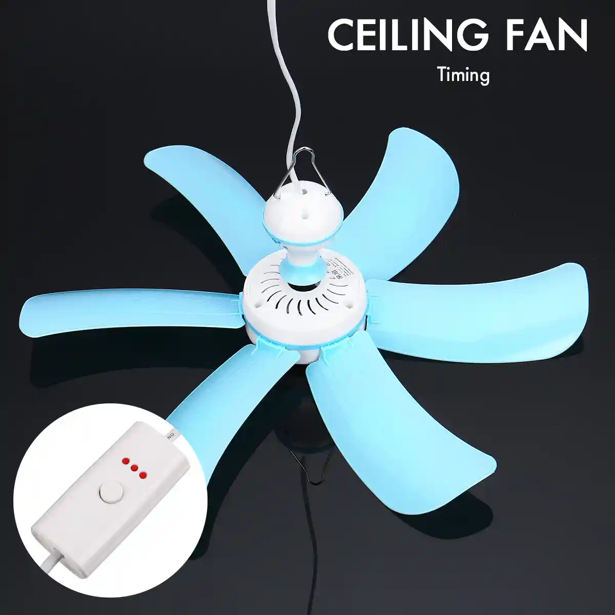 Smart Mini Portable Ceiling Fan 17”