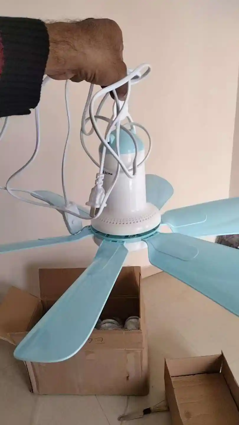 Smart Mini Portable Ceiling Fan 17”