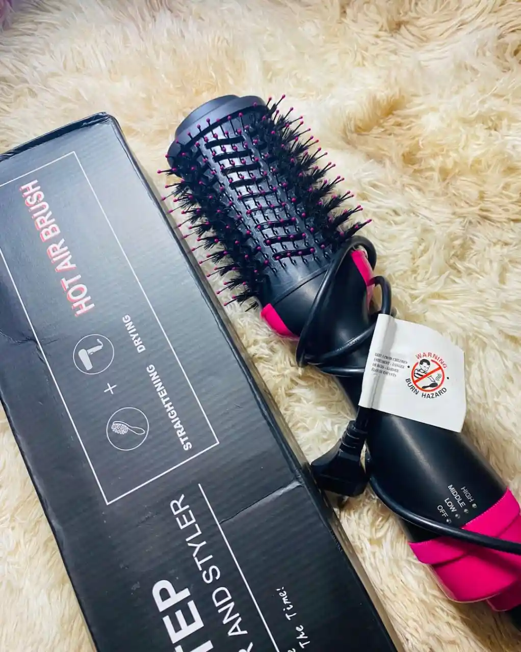 One step hair dryer and styler