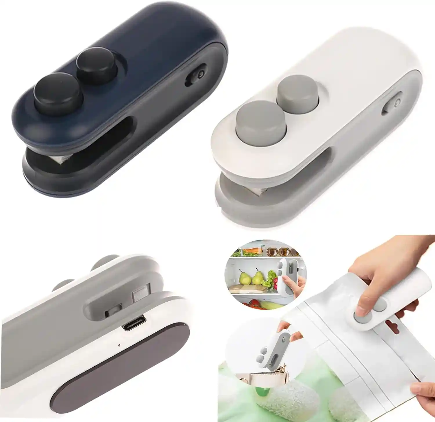 Mini Bag sealer 2 in 1 Rechargble type c